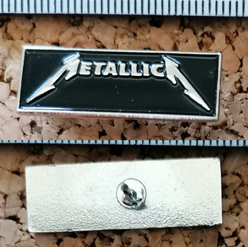 Second picture of Metallica Death Magnetic Logo Square Enamel Pin
