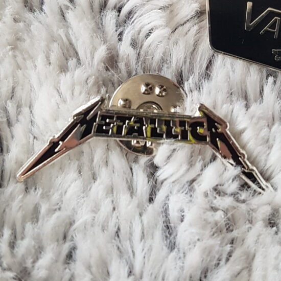 Metallica Hardwired Glitch Logo Enamel Pin