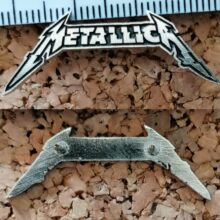 Second picture of X Second picture of Metallica Hardwired Logo Enamel Pin