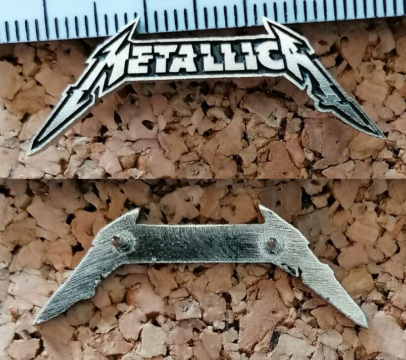 Second picture of X Second picture of Metallica Hardwired Logo Enamel Pin
