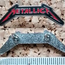 Second picture of X Second picture of Metallica Justice Logo Enamel Pin
