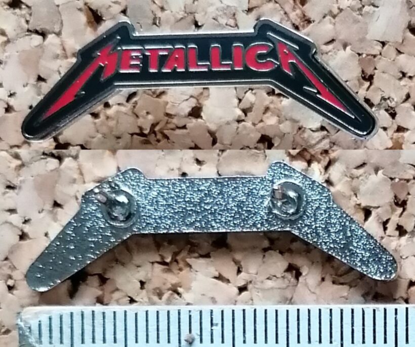 Second picture of X Second picture of Metallica Justice Logo Enamel Pin
