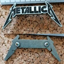 Second picture of X Second picture of Metallica Kill 'Em All Black Logo Enamel Pin