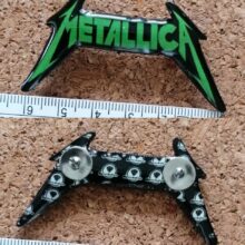 Second picture of X Second picture of Metallica Kill 'Em All Logo Acrylic Pin