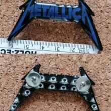 Second picture of X Second picture of Metallica Kill 'Em All Logo Acrylic Pin