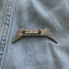 Back of Metallica Kill 'Em All Logo Die Struck Pin Back of Metallica Kill 'Em All Logo Die Struck Pin