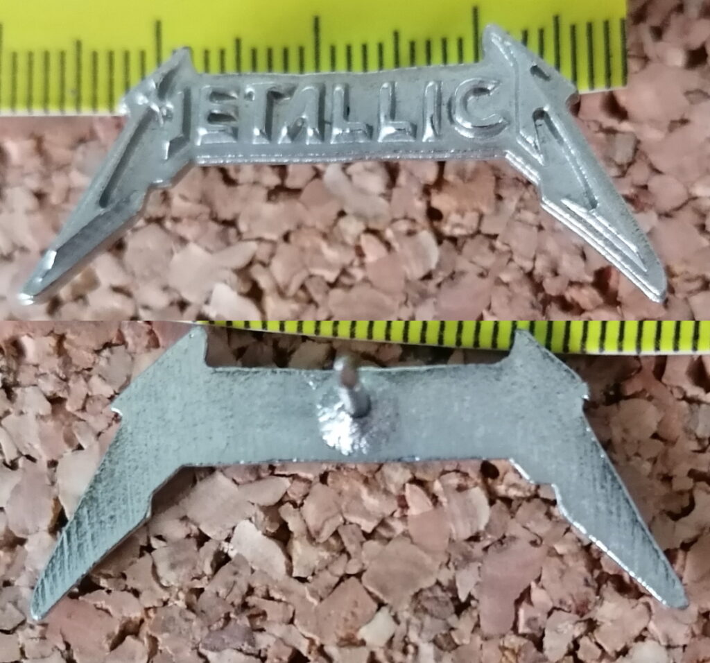Second picture of X Second picture of Metallica Kill 'Em All Logo Die Struck Pin