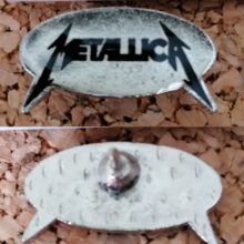 Second picture of X Second picture of Metallica Kill 'Em All Logo Elliptic Enamel Pin