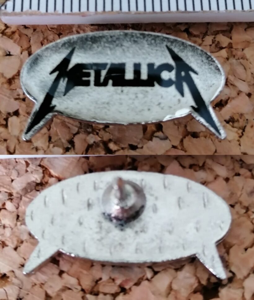 Second picture of X Second picture of Metallica Kill 'Em All Logo Elliptic Enamel Pin