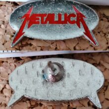 Second picture of X Second picture of Metallica Kill 'Em All Logo Elliptic Enamel Pin