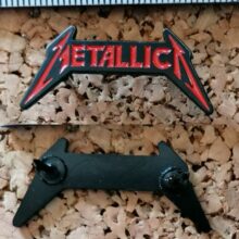 Second picture of X Second picture of Metallica Kill 'Em All Logo Enamel Pin