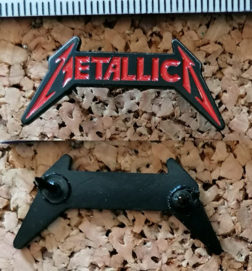 Second picture of X Second picture of Metallica Kill 'Em All Logo Enamel Pin