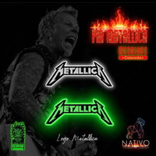 Ad used for Metallica Kill 'Em All Logo Enamel Pin