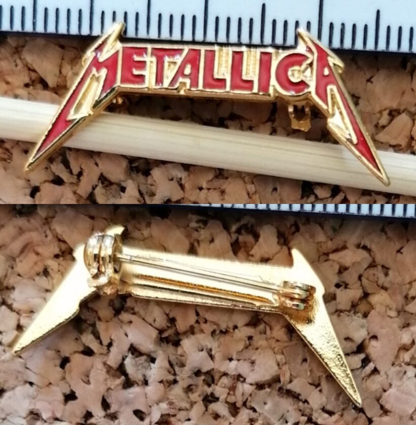 Second picture of X Second picture of Metallica Kill 'Em All Logo Enamel Pin