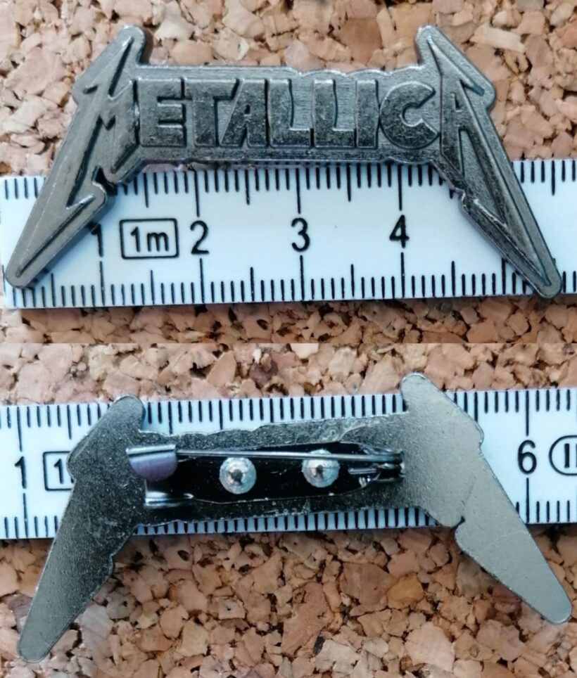 Second picture of X Second picture of Metallica Kill 'Em All Logo Enamel Pin