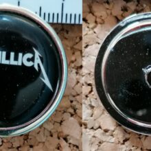 Second picture of Metallica Kill 'Em All Logo Offset Printed Pin