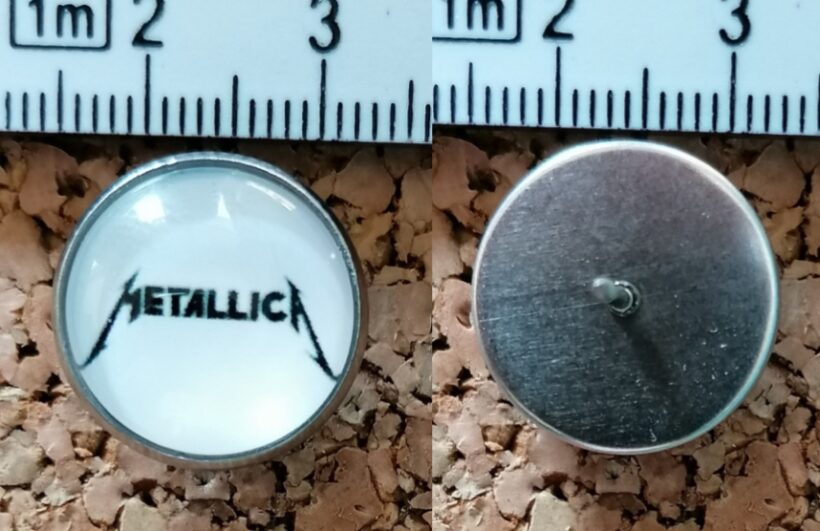 Second picture of Metallica Kill 'Em All Logo Offset Printed Pin