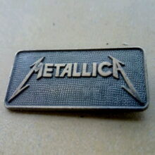 Metallica Kill 'Em All Logo Rectangular Enamel Pin Metallica Kill 'Em All Logo Rectangular Enamel Pin