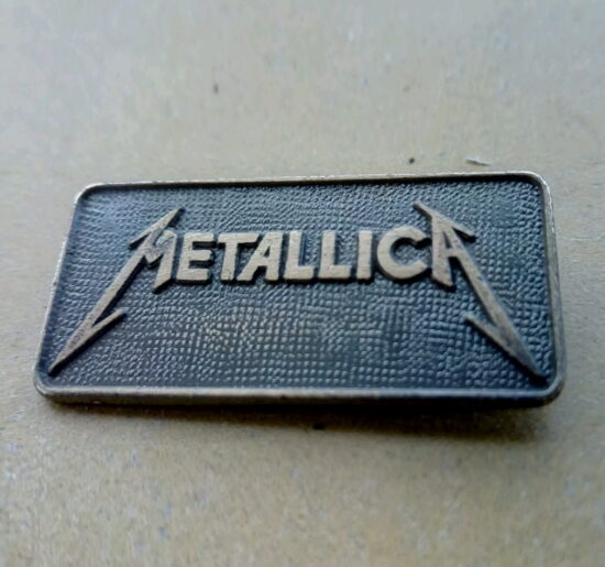 Metallica Kill 'Em All Logo Rectangular Enamel Pin