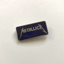 Third picture of Metallica Kill 'Em All Logo Rectangular Enamel Pin