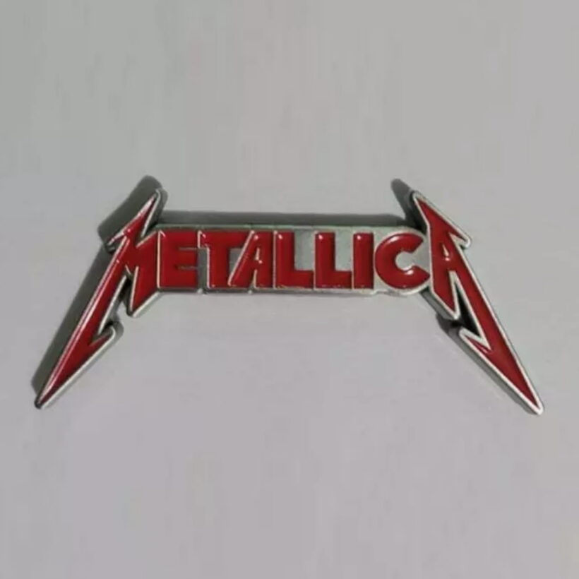 Metallica Kill 'Em All Logo Red Enamel Pin