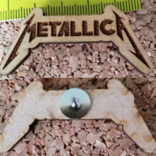 Second picture of Metallica Kill 'Em All Logo Wood Pin