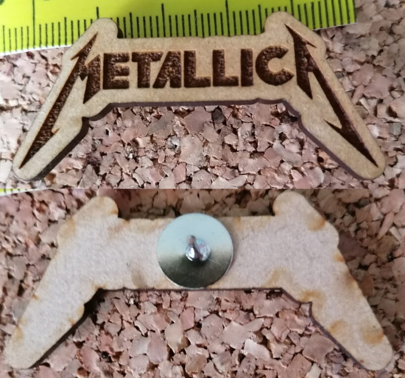 Second picture of Metallica Kill 'Em All Logo Wood Pin