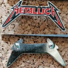 Second picture of Metallica Kill 'Em All Red Logo Enamel Pin
