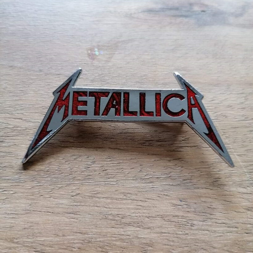 Metallica Kill 'Em All Red Logo Hard Enamel Pin
