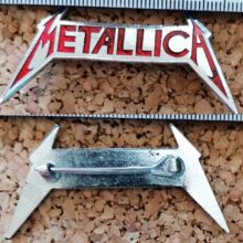 Second picture of Metallica Kill 'Em All Red Logo Hard Enamel Pin