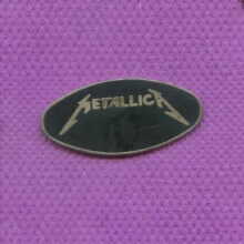 Metallica Logo Elliptic Enamel Pin Metallica Logo Elliptic Enamel Pin