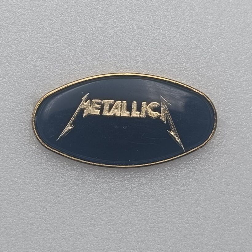 Metallica Logo Elliptic Enamel Pin