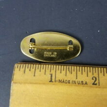 Second picture of the back of Metallica Logo Elliptic Enamel Pin