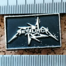 Metallica Logo & Ninja Star Square Enamel Pin