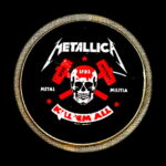 Metallica Metal Militia Offset Printed Pin