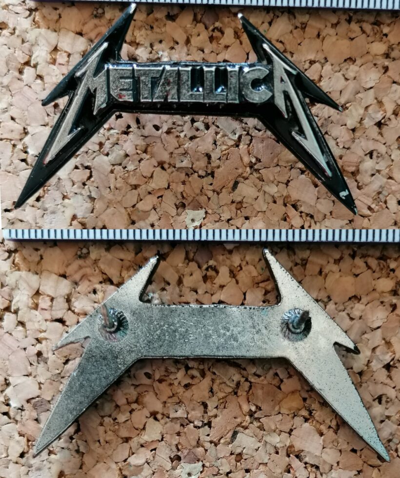 Second picture of X Second picture of Metallica No Life 'Til Leather Logo Enamel Pin