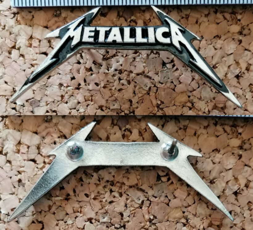 Second picture of Metallica No Life 'Til Leather Logo Enamel Pin
