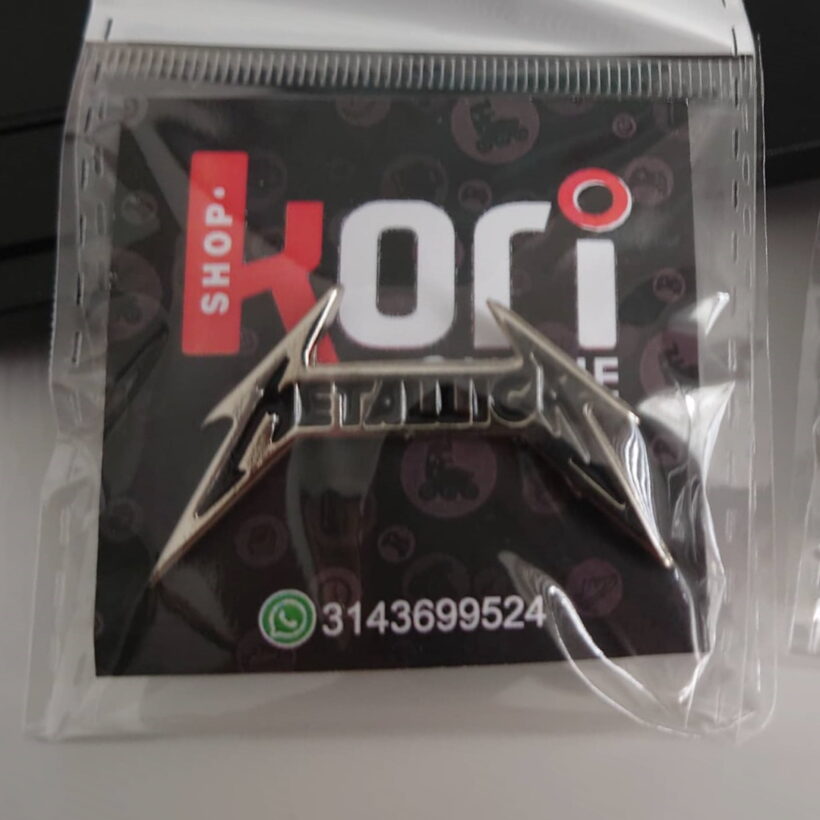 Second picture of Metallica No Life 'Til Leather Logo Enamel Pin