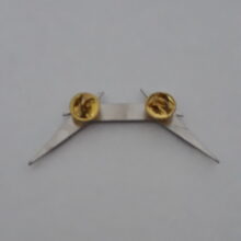 Back of Metallica No Life 'Til Leather Logo Enamel Pin