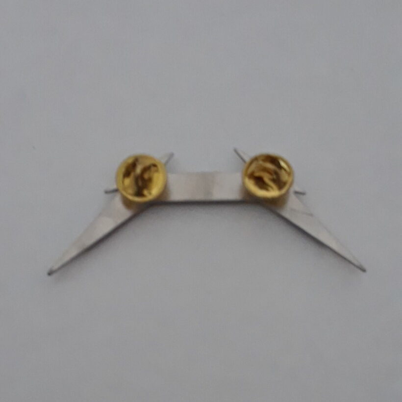 Back of Metallica No Life 'Til Leather Logo Enamel Pin