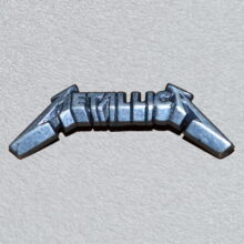 Metallica Ride The Lighning Logo Pewter Pin Metallica Ride The Lighning Logo Pewter Pin