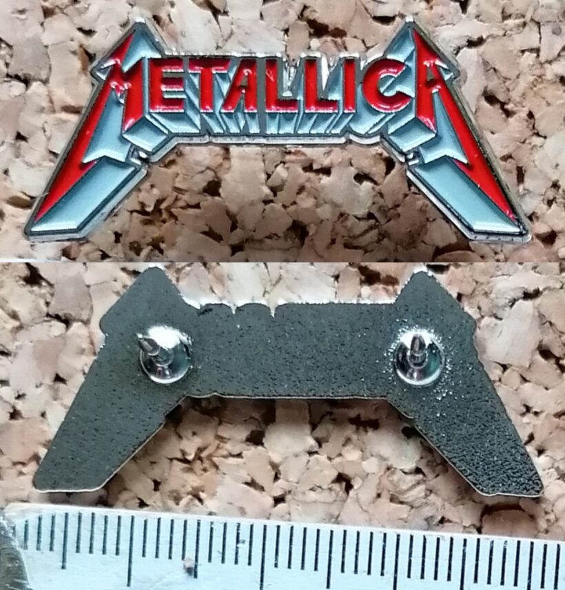 Second picture of X Second picture of Metallica Ride The Lightning Logo Enamel Pin