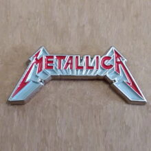 Third picture of Metallica Ride The Lightning Logo Enamel Pin Third picture of Metallica Ride The Lightning Logo Enamel Pin