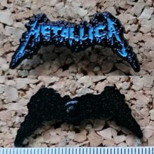 Second picture of X Second picture of Metallica Sad But True Shattered Logo Enamel Pin