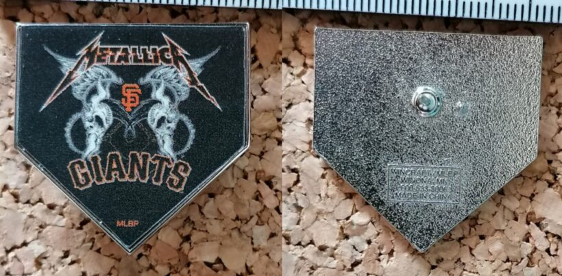 Second picture of Metallica San Francisco Giants Offset Printed Pin