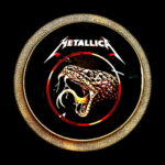 Metallica Snake Offset Printed Pin