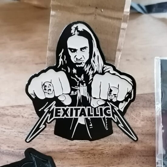 Mexitallica Cliff Burton Enamel Pin