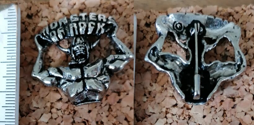 Second picture of X Second picture of Monsters Of Rock 1987 Pewter Pin