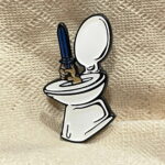 Muya Toilet Bowl Enamel Pin