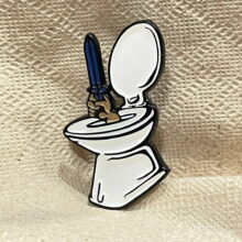 Muya Toilet Bowl Enamel Pin Muya Toilet Bowl Enamel Pin